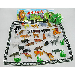 Acheter Universal 3 cm 53 pcs/set Mini Animal World Zoo Modèle Graphique Action Jouet Set Animation Simulation Animaux Mignon Plastique Collection Jouet pour Enfants | Action Données(Coloré)