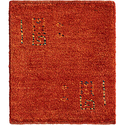 Vidal Tapis de laine 50x45 rouge Gabbeh