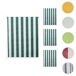 Mendler Set de 4 stores à enroulement HWC-D52, store à enroulement latéral, 120x230cm protection solaire opaque ~ vert/blanc