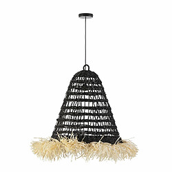 Suspension Thai Natura Noir Beige Sisal 50 x 60 x 60 cm