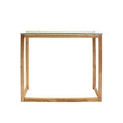 The Home Deco Factory Console plateau en verre.