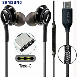 GUPBOO Écouteurs SAMSUNG AKG d'origine Écouteurs intra-auriculaires d'origine Type-c avec micro Casque filaire pour casque GALAXY NOTE 10/20 S20 S10 PLUS AKG 