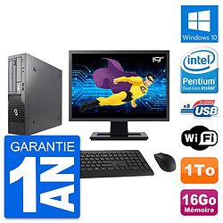 PC Fujitsu E500 DT Ecran 19" Intel G630 RAM 16Go Disque Dur 1To Windows 10 Wifi · Occasion 