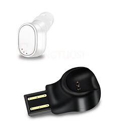 Wewoo LESIRI X12 Oreillette Bluetooth Mini Écouteur Portable USB Magnétique Casque de Recharge Sport Ecouteur pour iPhone (Blanc)