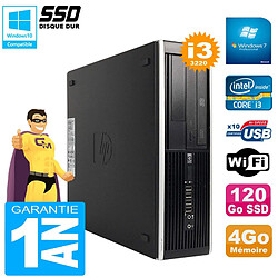 PC HP Compaq Pro 6300 SFF I3-3220 RAM 4Go Disque 120Go SSD Graveur DVD Wifi W7 - Occasion