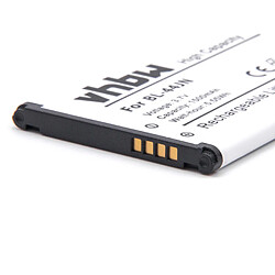 vhbw Li-Ion Batterie 1500mAh (3.7V) pour téléphone, smartphone LG P692, P693, P698, P699, P970, Sunrise comme BL-44JN, 1ICP5/44/65.