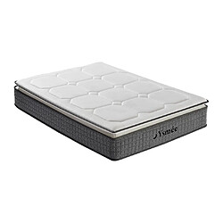 Vente-Unique Matelas 160 x 200 cm ressorts ensachés 7 zones et accueil latex ép.32cm - SEREM de YSMÉE