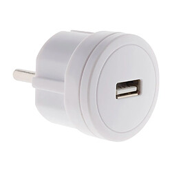 Chargeur USB 2,1A compact Blanc - Zenitech