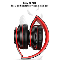 Avis Universal Casque Bluetooth sans fil sur-auriculaire pliable pliable coloré ordinateur ordinateur sans fil du bruit pour annulation Hifi tv.