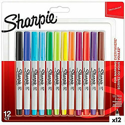 Ensemble de Marqueurs Sharpie Multicouleur 12 Pièces 0,5 mm (12 Unités) 