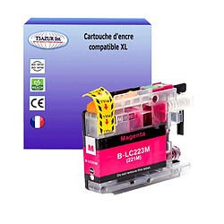 T3Azur Cartouche compatible avec Brother LC223 XL pour Brother MFCJ5620DW, MFCJ5625DW, MFCJ5720DW, MFCJ680DW, MFCJ880DW Magenta 