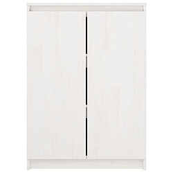 Acheter vidaXL Buffet Blanc 60x36x84 cm Bois de pin massif