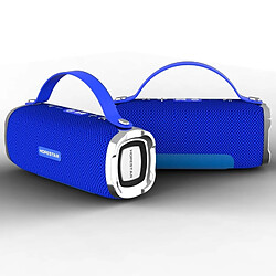 Avis Wewoo Enceinte Bluetooth étanche bleu Mini Portable Sans Fil Haut-Parleur, Micro Intégré, Soutien AUX / Main Appel Gratuit / FM / TF