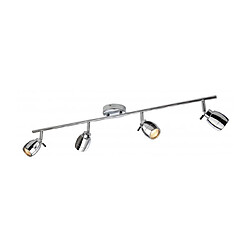 Luminaire Center Plafonnier 4 ampoules Marine, chrome