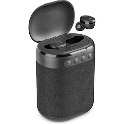 Acheter Ledwood Enceinte Bluetooth Nomade 2 en 1 5W avec Ecouteurs Intra-Auriculaires Intégrés Noir