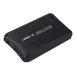 Wewoo Passerelle multimédia Boîte de lecture vidéo sur disque HDMI 1080P USB3.0 U avec lecteur intégréprise européenne noir