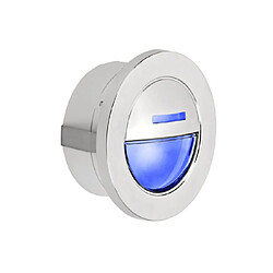 applique murale encastrée - aric muro 1 - a led - 0.3w - bleu - chromé - aric 1713