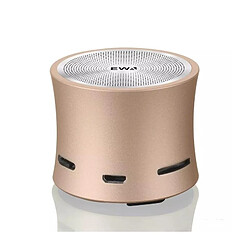 Wewoo Enceinte Bluetooth EWA A104 Haut-parleur Lecteur MP3 portable Métallique Entrée USB multimédia stéréo Or