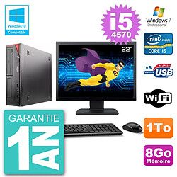 PC Fujitsu Esprimo E520 Ecran 22" i5-4570 RAM 8Go Disque 1To Graveur DVD Wifi W7 · Occasion 