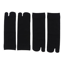 2 Paires De Chaussettes Invisibles Pour Femmes, Chaussettes Tabi, Chaussettes Antidérapantes, Chaussettes Pour équipage, Noir