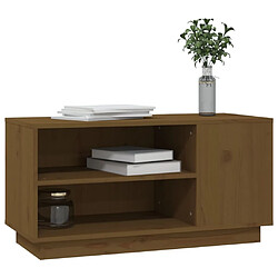 Acheter Maison Chic Meuble TV scandinave - Banc TV pour salon Marron miel 80x35x40,5 cm Bois de pin massif -MN44886