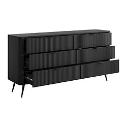 Acheter Commode 6 tiroirs - Noir - ELONARIA de Pascal Morabito