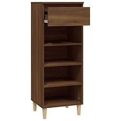 Avis vidaXL Armoire à chaussures Chêne marron 40x36x105cm Bois d'ingénierie