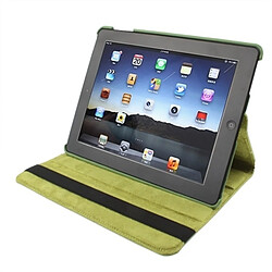 Avis Wewoo Étui en cuir PU rotatif à 360 degrés avec fonction Veille / Réveil et support pour nouvel iPad (iPad 3) / iPad 2 / iPad 4, vert olive