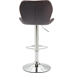 Non Tabouret de bar liège simili cuir chrome pas cher