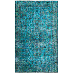 Vidal Tapis de laine 284x170 turquoise Ultra Vintage 