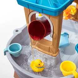 Avis Step2 Rain Showers Splash Tub Table d'eau avec 10 accessoires - Gris & Marron | Table Jeux d'eau | Table d'activité pour le jardin, Table Activité Eau | Table d'eau Extérieur