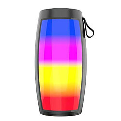 Yonis Enceinte Bluetooth Hifi Lumineuse Alarme Dual Enceinte Bluetooth Sans Fil RGB Colorée Haute Qualité Sonore HiFi Avec Effets Lumineux YONIS