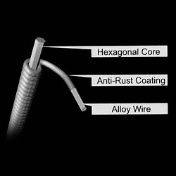 Avis Justgreenbox Cordes de guitare électrique Jeu de cordes d'enroulement en alliage de fer à noyau hexagonal pour guitares 22-24 frettes, XL