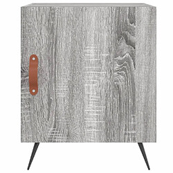 Avis vidaXL Table de chevet sonoma gris 40x40x50 cm bois d'ingénierie