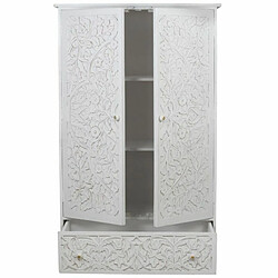 Paris Prix Armoire 2 Portes & 1 Tiroir Ayan 183cm Blanc