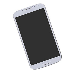 Pièces de rechange pour écran tactile LCD avec cadre pour Samsung S4 blanc pas cher