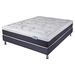 Ebac Matelas ressort + Sommier Omega Volcan 140x190 Rueda - H. 27 cm - Soutien ferme