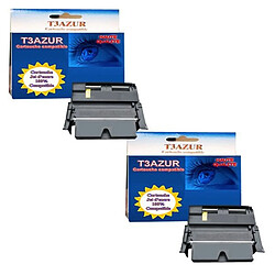 T3Azur 2 Toners Lexmark Optra T520 / T520D / T520DN / T520N / 12A6835 - Compatible - 20 000 pages 