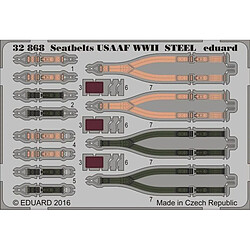 Seatbelts USAAF WWII STEEL - 1:32e - Eduard Accessories 