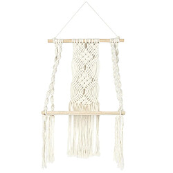 The Home Deco Factory Etagère murale bohème en macramé - Beige The Home Deco Factory - Etagère murale bohème en macramé - Beige - Nature