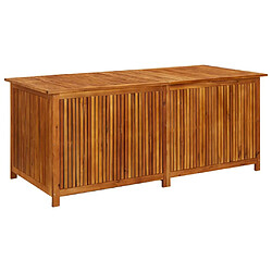 vidaXL Boîte de rangement de jardin 175x80x75 cm Bois d'acacia solide 