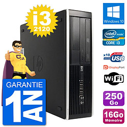 PC HP Compaq 6200 Pro SFF Intel i3-2120 RAM 16Go Disque 250Go Windows 10 Wifi · Occasion 