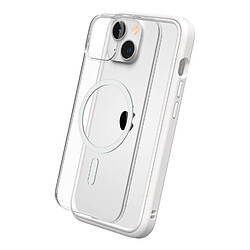 RhinoShield Coque modulaire Mod NX Compatible avec MagSafe pour [iPhone 14] Force magnétique supérieure, Personnalisable. Absorbe Les impacts des Chutes de 3.5 mètres - Blanc