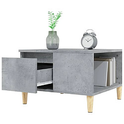 Acheter vidaXL Table basse sonoma gris 55x55x36,5 cm bois d'ingénierie