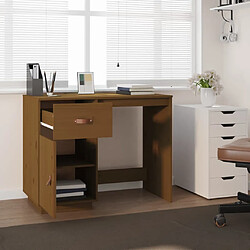 Avis Maison Chic Bureau solide,Table de travail,Bureau d'ordinateur Marron miel 95x50x75 cm Bois massif de pin -GKD19851