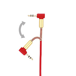 Câble audio Tellur, Jack 3,5 mm, 1,5 m, Rouge pas cher