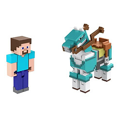 Mattel Minecraft - Steve Et Son Cheval En Diamant - Figurines DAction