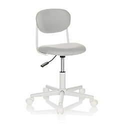 Chaise de bureau pour enfants / chaise pivotante pour enfants KIDDY BASE I Tissu gris hjh OFFICE pas cher