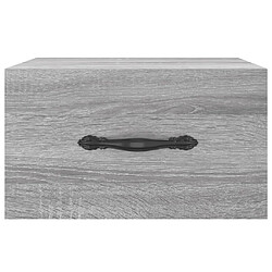 Acheter vidaXL Table de chevet murale sonoma gris 35x35x20 cm