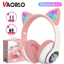 GUPBOO VAORLO mignon chat Bluetooth Flash ampoule stéréo avec Microphone Support TF carte sans fil bébé Photo Flash cadeau d'anniversaire 